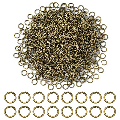 Iron Open Jump Rings IFIN-YW0001-41AB-1