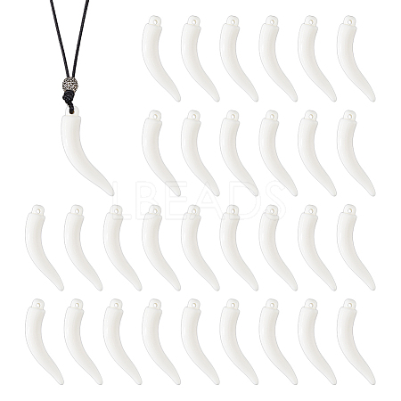 30Pcs Opaque Acrylic Big Pendants SACR-DC0001-22-1