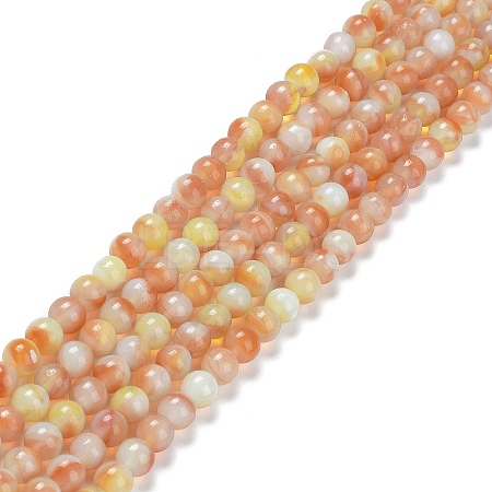 Glass Round Beads Strands GLAA-M044-01H-1