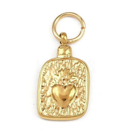 304 Stainless Steel Pendants STAS-L296-09G-02-1