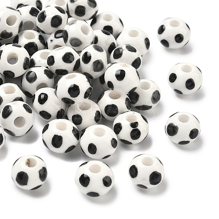 Handmade Porcelain European Beads PORC-C009-01F-1