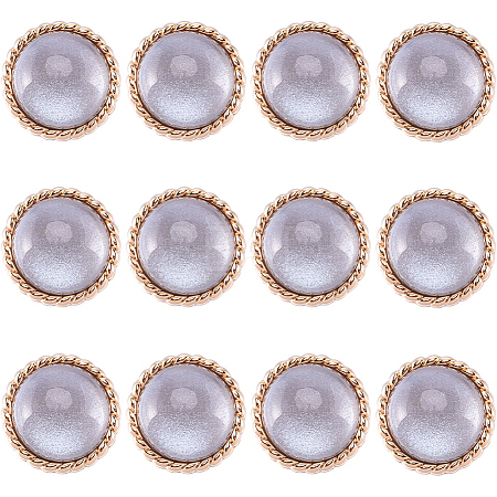 Gorgecraft 12Pcs ABS Plastic Shank Buttons BUTT-GF0003-47C-1