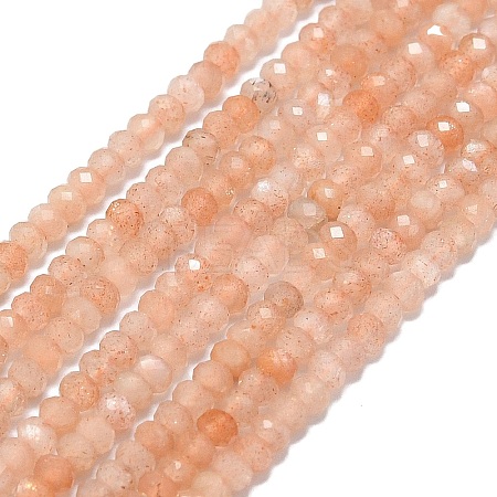 Natural Peach Moonstone Beads Strands G-G106-A35-01-1