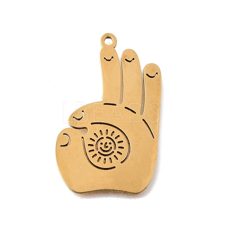 201 Stainless Steel Pendants STAS-S176-18G-1