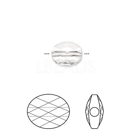 Austrian Crystal Beads X-5051-10x8-001(U)-1