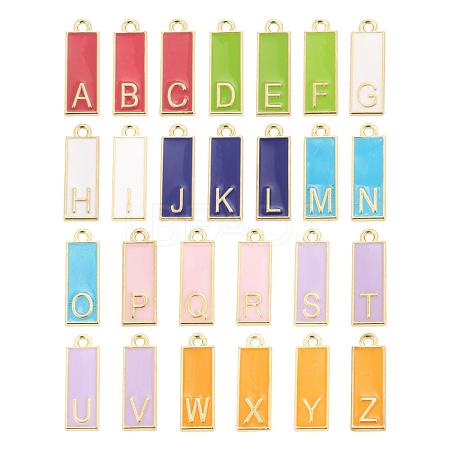 26Pcs 26 Style Alloy Enamel Pendants ENAM-LS0001-36-1