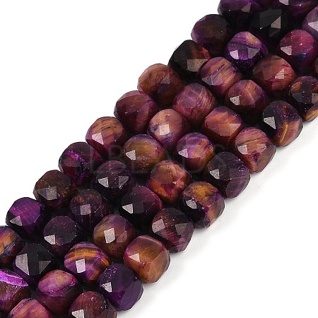 Natural Tiger Eye Dyed Beads Strands G-H028-A01-07-1