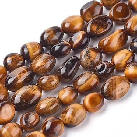 Natural Tiger Eye Beads Strands X-G-L478-45B-1