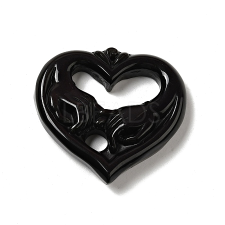 Natural Rainbow Obsidian Pendants G-D471-07-1