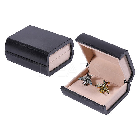 Book Shaped Plastic Gift Packaging Boxes for Cufflinks CON-WH0089-189-1