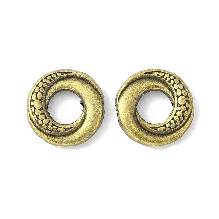 Tibetan Style Alloy Donut Bead Frames TIBEB-5723-AB-NR-1