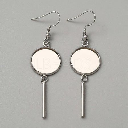 314 Stainless Steel Earring Hooks STAS-WH0046-01A-1