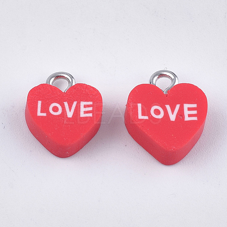 Handmade Polymer Clay Charms CLAY-S091-92-1
