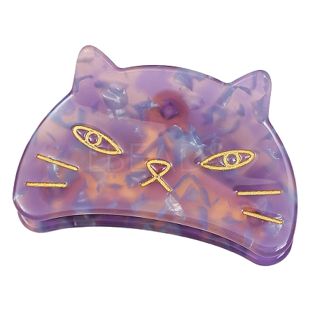 Cat Cellulose Acetate(Resin) Claw Hair Clips for Women and Girls ANIM-PW0002-09H-1