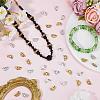 100Pcs 2 Colors Brass Crystal Rhinestone Spacer Bars ALRI-SC0001-60A-4