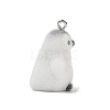 Animal Theme Flocky Opaque Resin Pendants RESI-H042-01P-10-2
