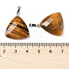 Natural Tiger Eye Pendants G-L614-D04-P02-3