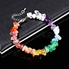 Natural Mixed Gemstone Chips Beaded Bracelets PW-WG90FB9-01-1