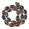 Natural Red Labradorite Beads Strands G-A295-A02-01-3