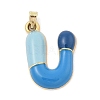 Alloy Enamel Pendants ENAM-S023-01G-U-2