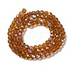Electroplate Transparent Glass Beads Strands LS-EGLA-A035-T4mm-L04-2