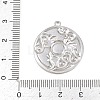 304 Stainless Steel Pendant Cabochon Settings STAS-L313-08P-3