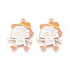 Halloween Theme Alloy Enamel Pendants ENAM-T022-54G-10-1
