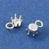 Ion Plating(IP) 304 Stainless Steel Charms Rhinestone Claw Settings STAS-U025-02A-S-2