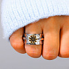 Sunflower Zinc Alloy Finger Rings FS-WGCE082-04-3