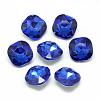 Pointed Back Glass Rhinestone Cabochons RGLA-T032-12x12mm-12-1