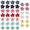 40Pcs 10 Colors Velvet with Resin Rhinestone Cabochons FIND-CA0011-27-1