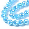 Electroplate Glass Beads Strands EGLA-Q125-008-3