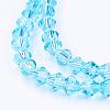 Imitation Austrian Crystal 5301 Bicone Beads GLAA-S026-06-2