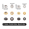 CHGCRAFT 48Pcs 2 Sizes Brass Beads KK-CA0001-46-2