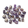 Rectangle Natural Amethyst Rune Stones G-Z059-01J-1