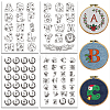 4 Sheets 11.6x8.2 Inch Stick and Stitch Embroidery Patterns DIY-WH0455-227-1