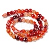 Natural Banded Agate Beads Strands G-K351-A07-01-3