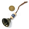 Iron Witch Bells for Door Knob Protection HJEW-JM02184-3