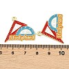 Alloy Enamel Pendants ENAM-L055-01L-01-3