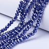 Electroplate Glass Beads Strands EGLA-A034-P6mm-A11-1