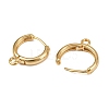 Brass Hoop Earring Findings KK-P310-35G-2