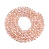 Electroplate Glass Beads Strands EGLA-A044-T3mm-B21-3