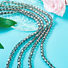 2 Strands Transparent Electroplate Glass Beads Strand GLAA-TA0002-62-5