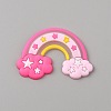 PVC Plastic Cabochons SIL-WH0019-15F-1