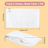 WADORN 2Pcs 2 Colors Cloth Zipper Bag FIND-WR0005-46-2