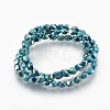 Electroplated Non-magnetic Synthetic Hematite Bead Strand G-E498-06B-05-2