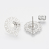 Non-Tarnish 304 Stainless Steel Stud Earring Findings LS-X-STAS-S079-34B-2