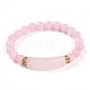 Natural Rose Quartz Beads Stretch Bracelets BJEW-T022-04N-2