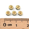 Brass Grade A Rhinestone Spacer Beads RSB034NF-13G-4