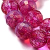 Baking Paint Glass Bead Strands GLAA-G116-02G-3